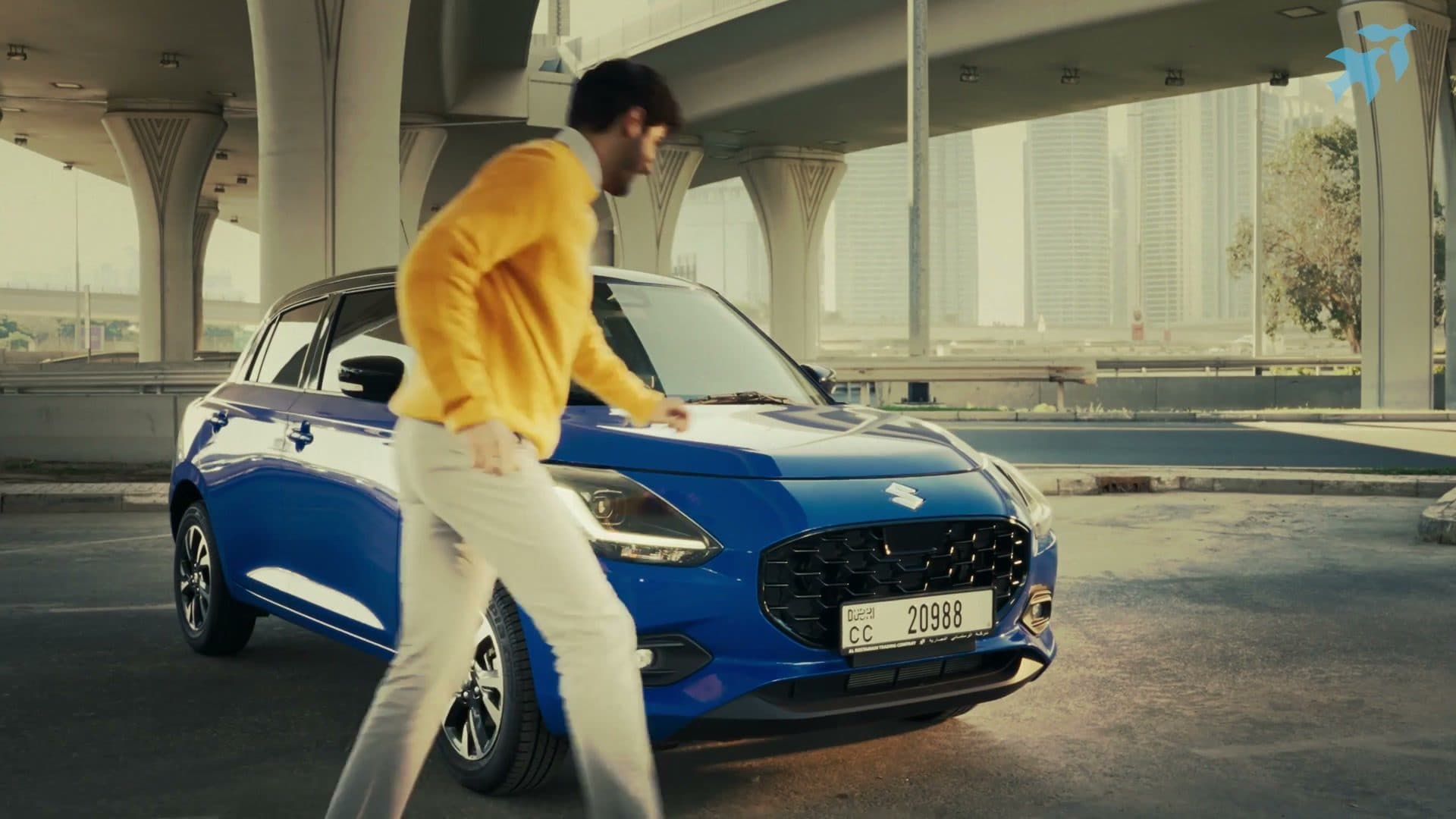 Still from the Suzuki Swift 2025 launch film produced by Saturday Communication